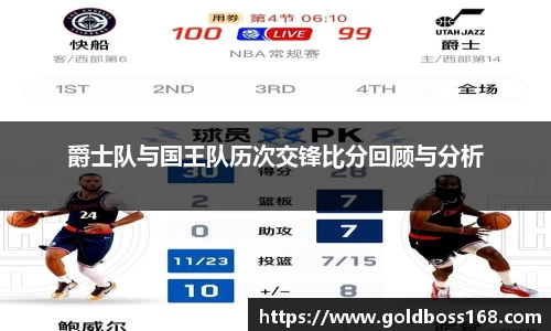 爵士队与国王队历次交锋比分回顾与分析